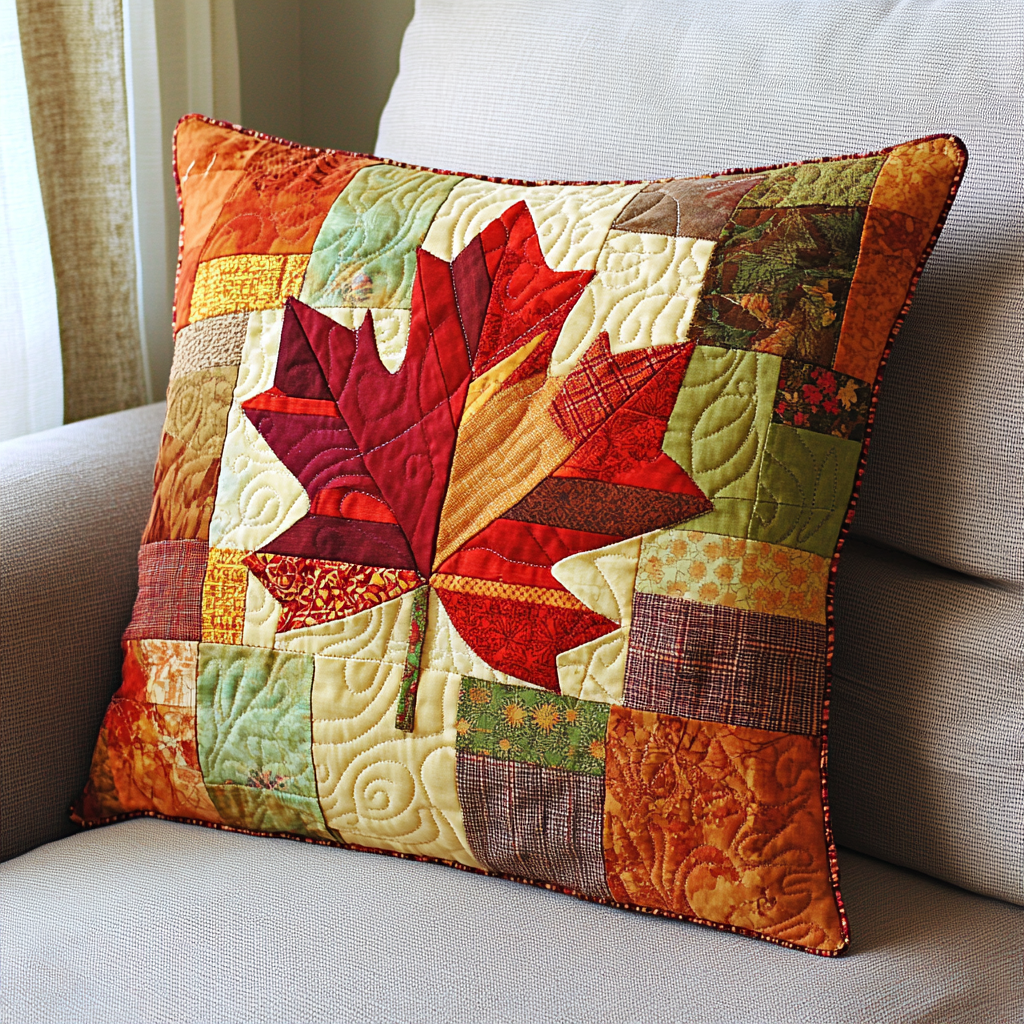 Maple Leaf DAI040225356 Quilted Pillow Case