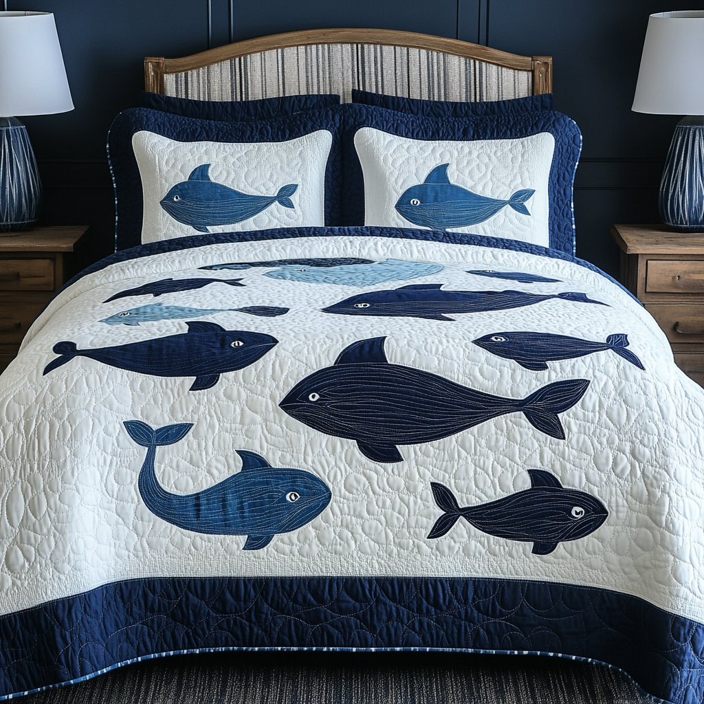 Whale DAI280824053 Quilt Bedding Set