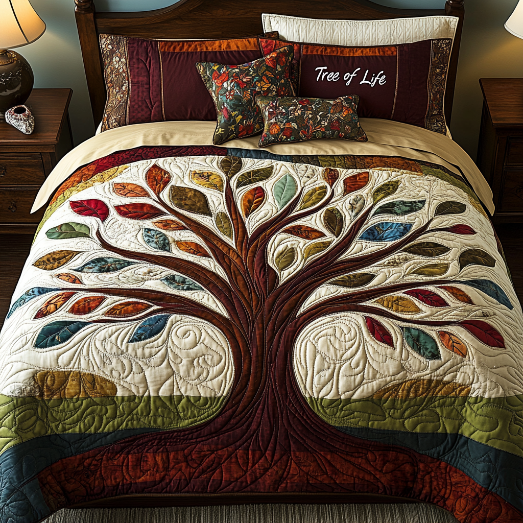 Tree Of Life TAI101224477 Quilt Bedding Set