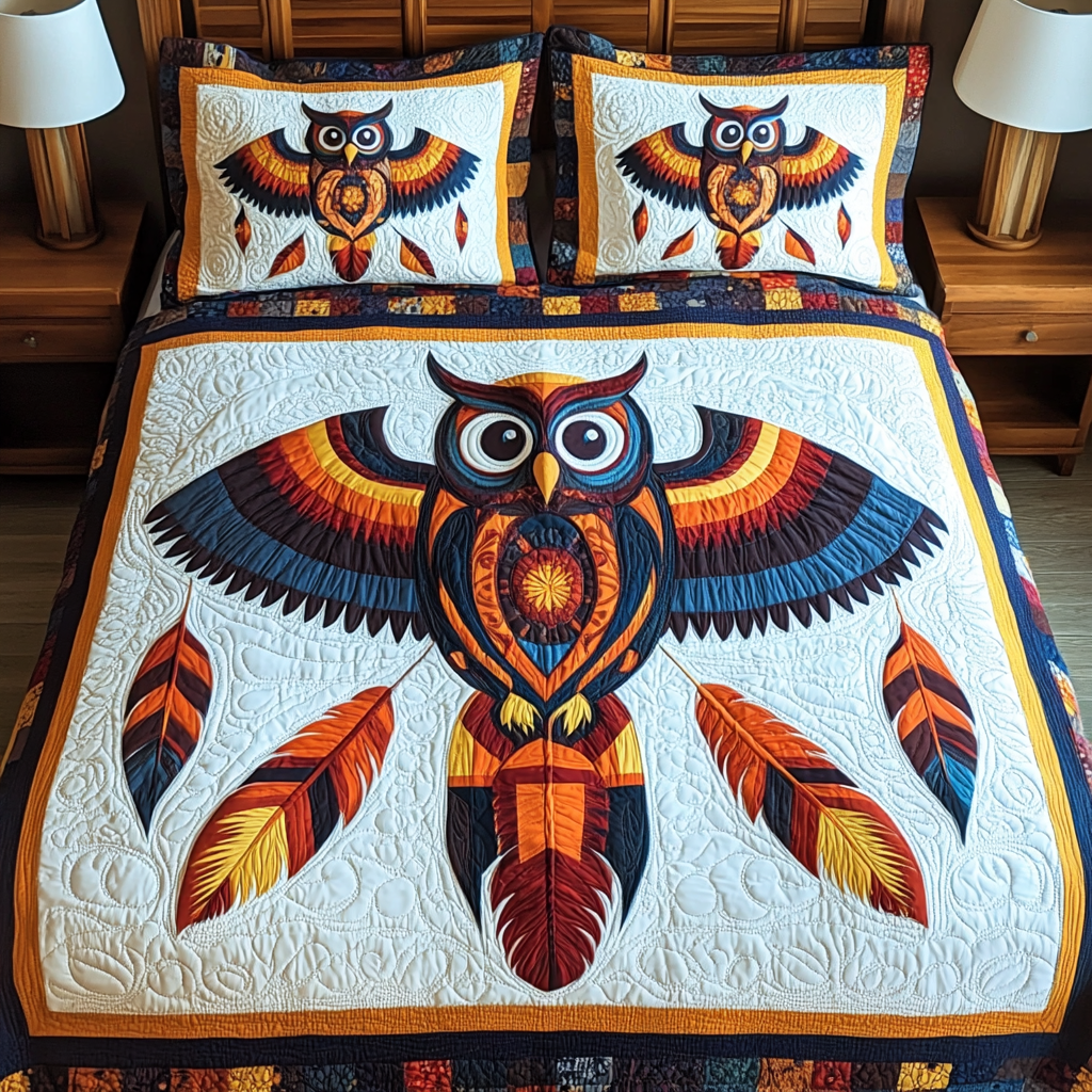 Native American Owl DAI171224203 Quilt Bedding Set