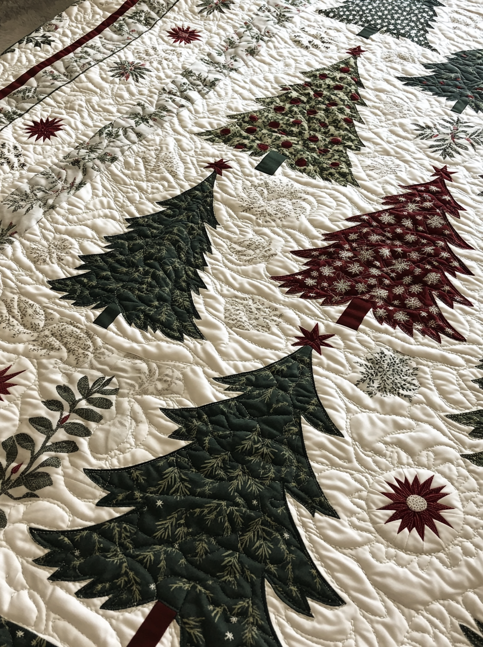 Christmas Tree TAI040924268 Quilt Blanket