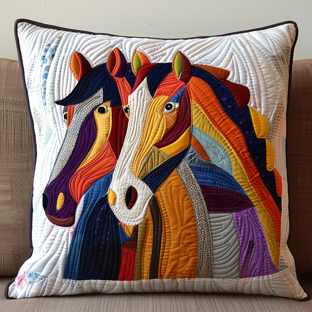 Horse TAI240424258 Quilted Pillow Case