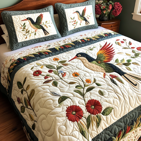 Hummingbird DAI190824322 Quilt Bedding Set