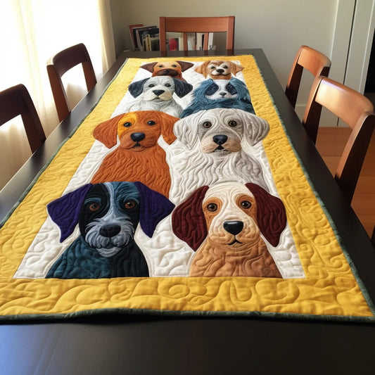 Dogs TAI060123111 Quilted Table Runner