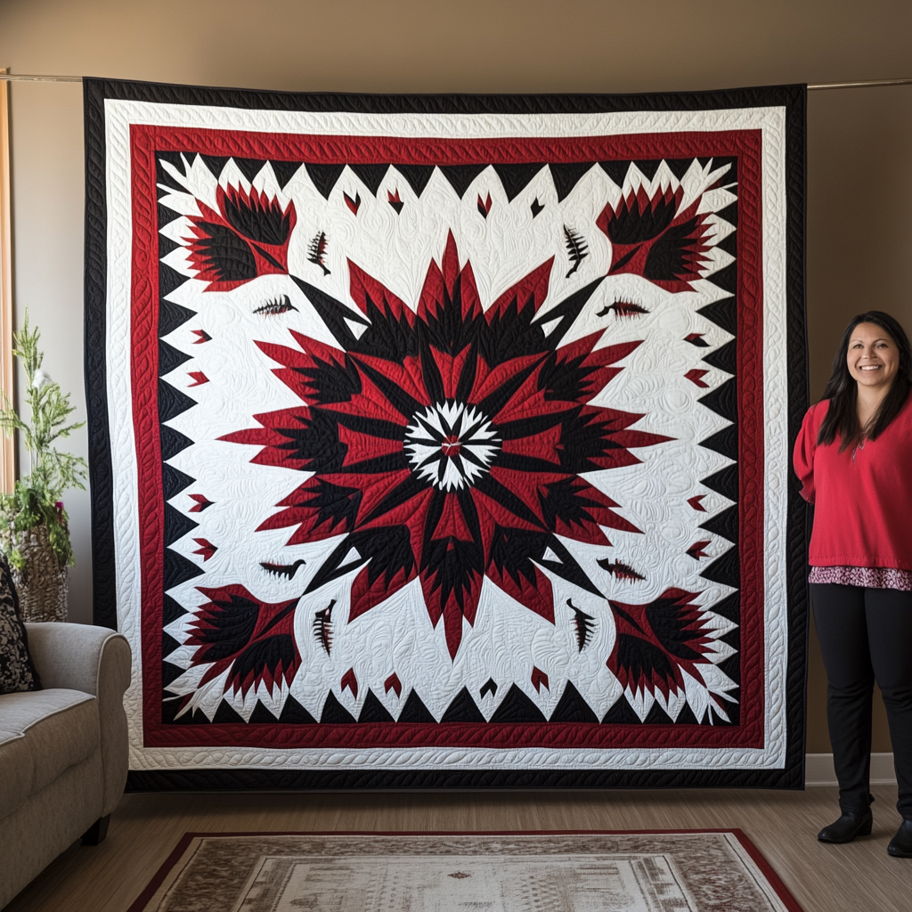 Native American TAI091024152 Quilt Blanket