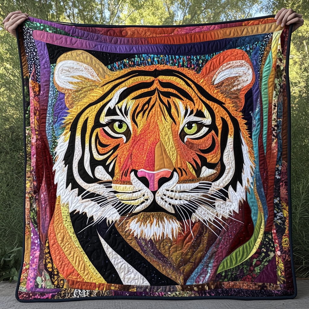 Tiger DAI25102431 Quilt Blanket – Alpha Quilt