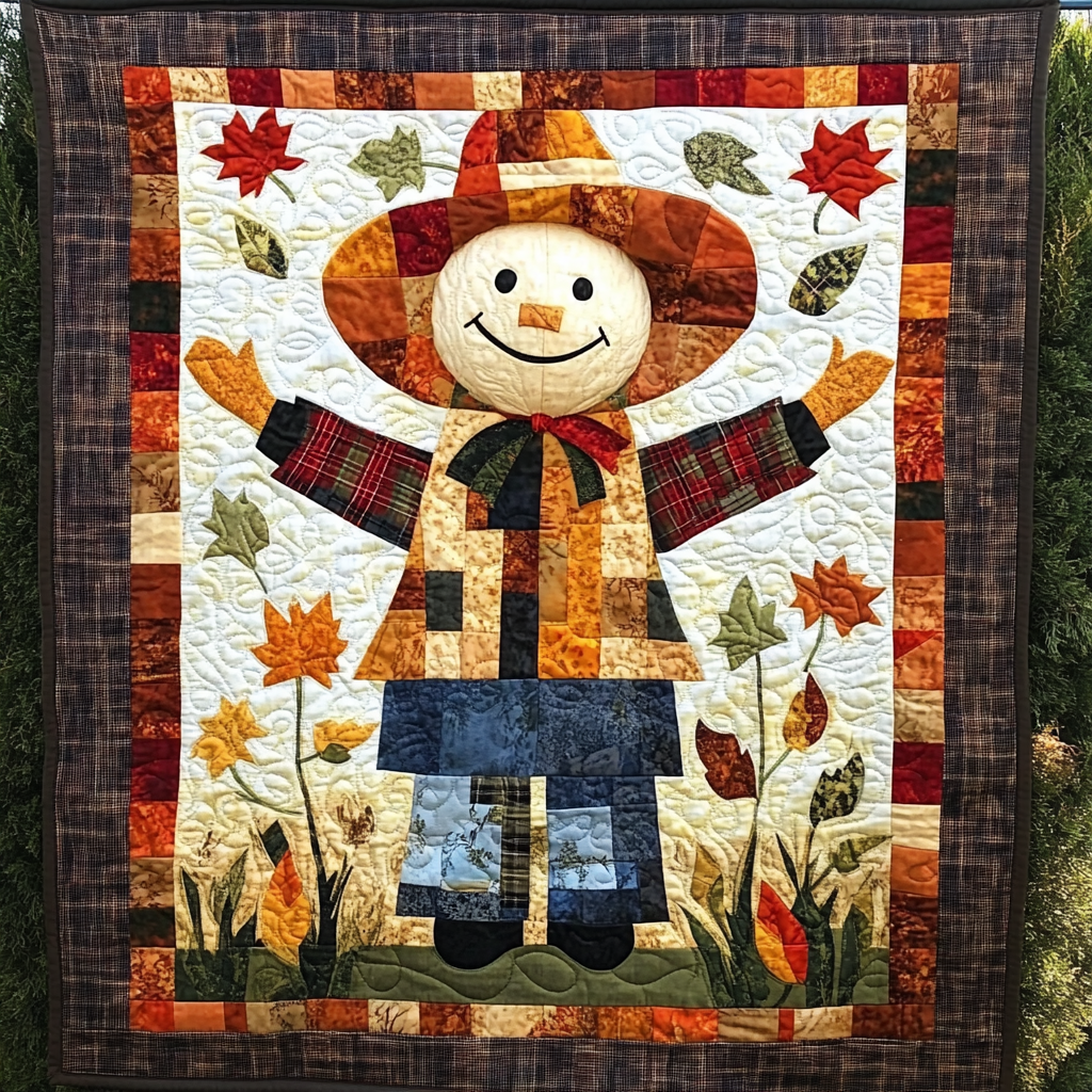 Autumn Scarecrow DAI221024161 Quilt Blanket