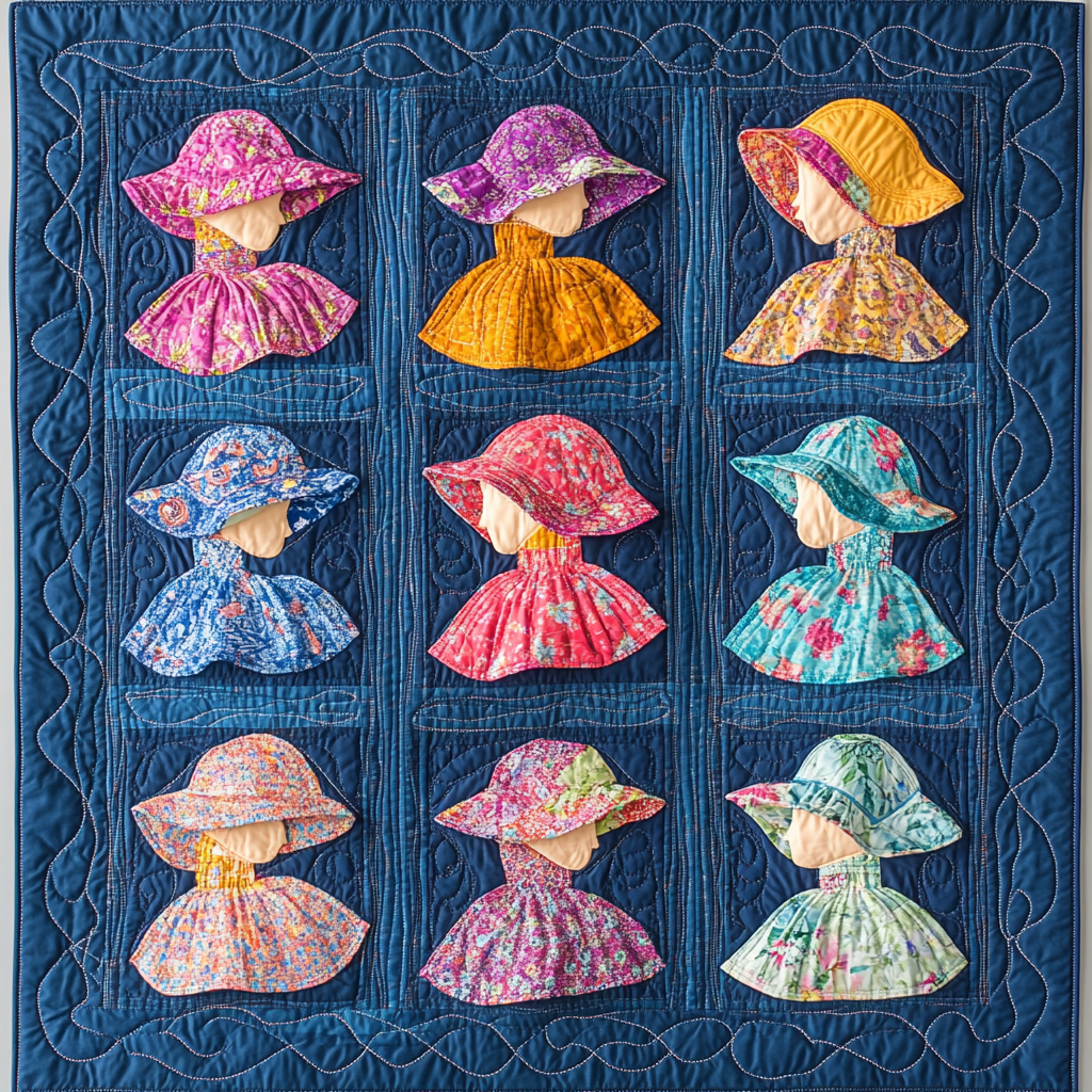 Sunbonnet Sue DAI040924233 Quilt Blanket