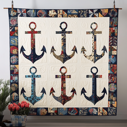 Nautical Anchor DAI25102477 Quilt Blanket