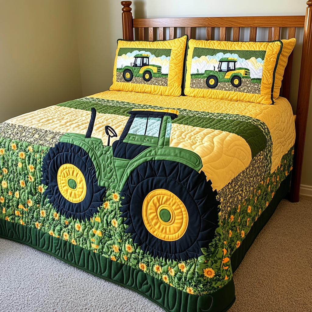 Farm Tractor DAI281124139 Quilt Bedding Set