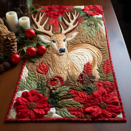 Christmas Deer TAI060123134 Quilted Table Runner