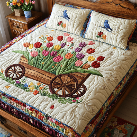 Tulip Wagon DAI110225142 Quilt Bedding Set