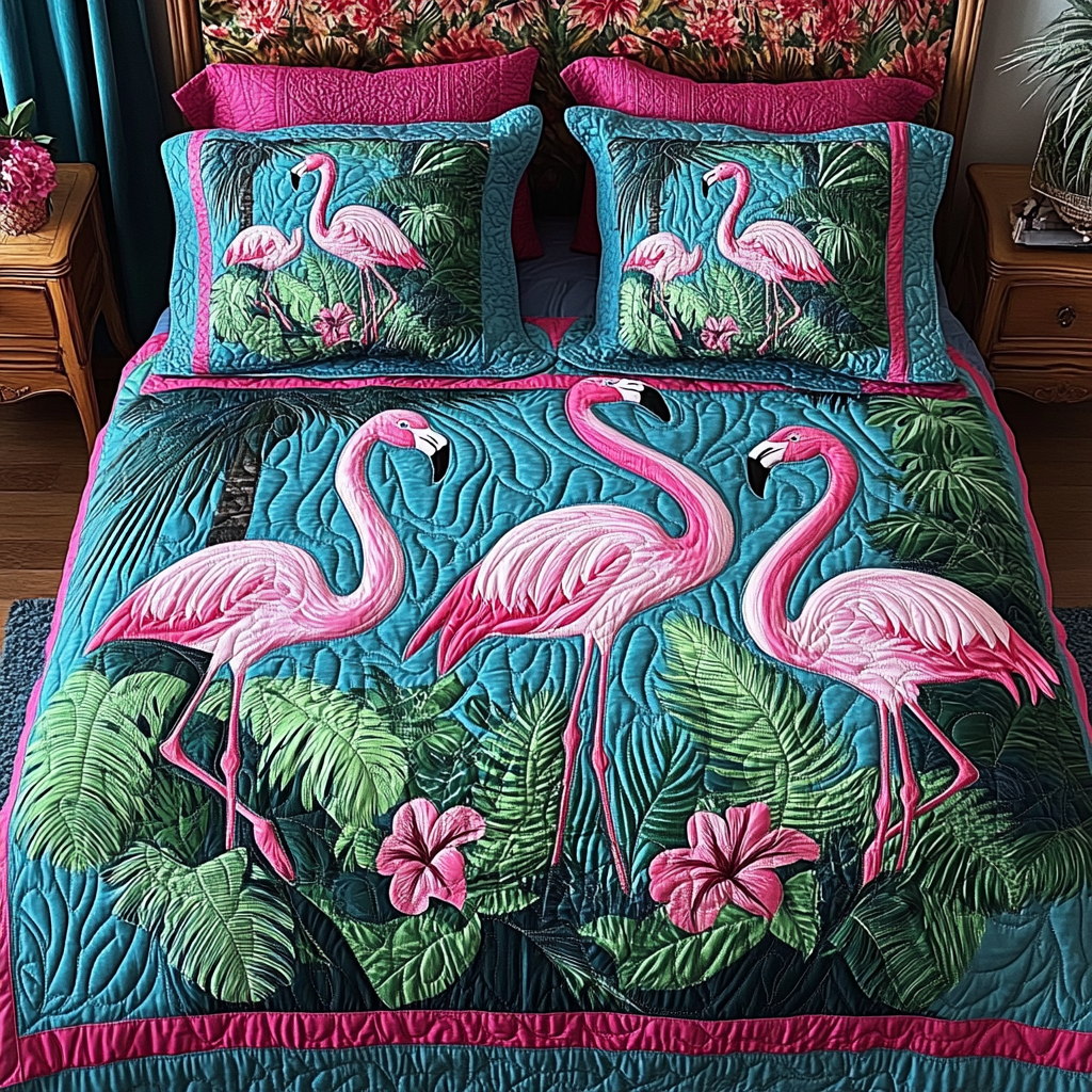 Flamingo TAI101224407 Quilt Bedding Set