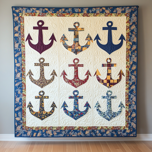 Nautical Anchor DAI25102478 Quilt Blanket