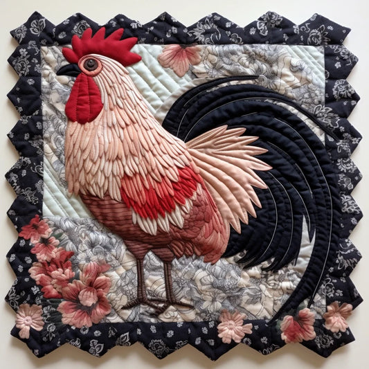 Rooster TAI07122358 Quilted Placemats