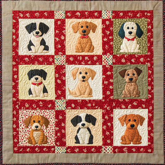 Dogs DAI190824178 Quilt Blanket