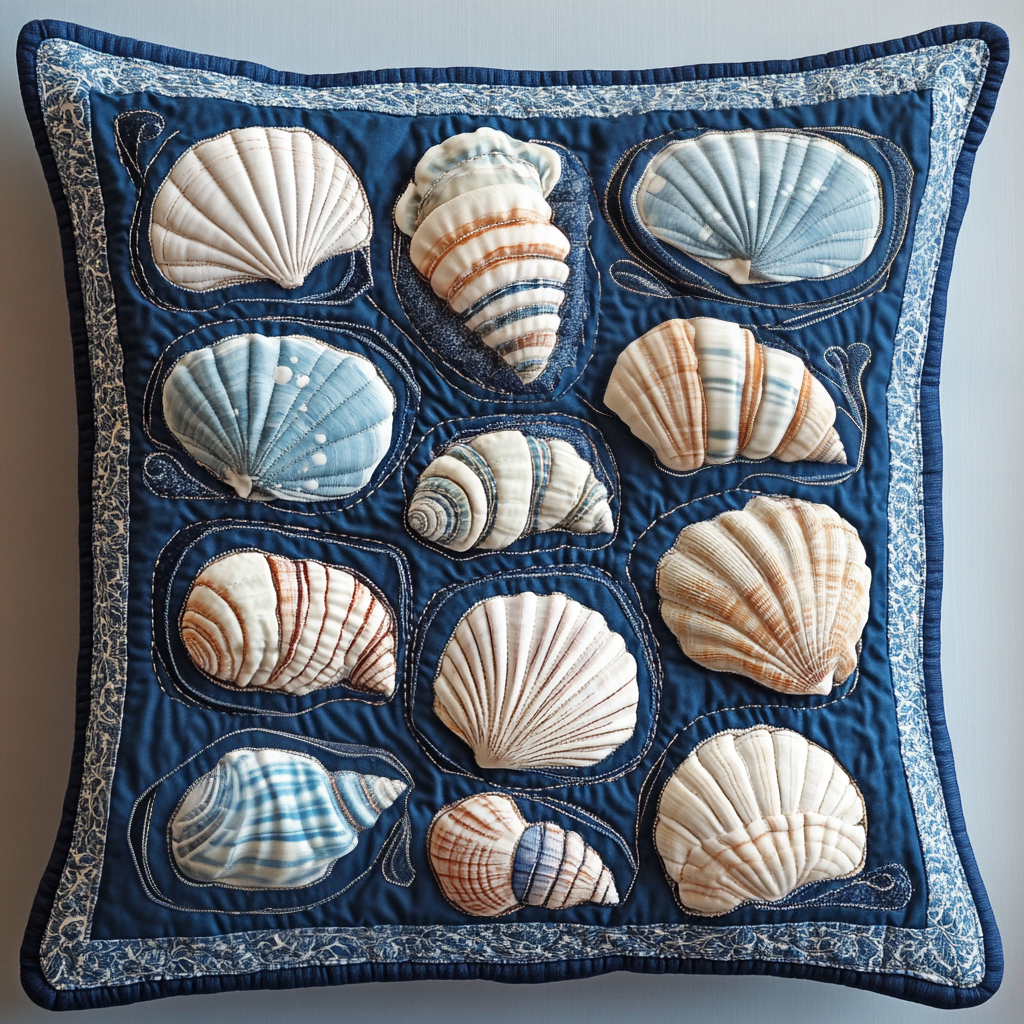 Seashell DAI230924173 Quilted Pillow Case