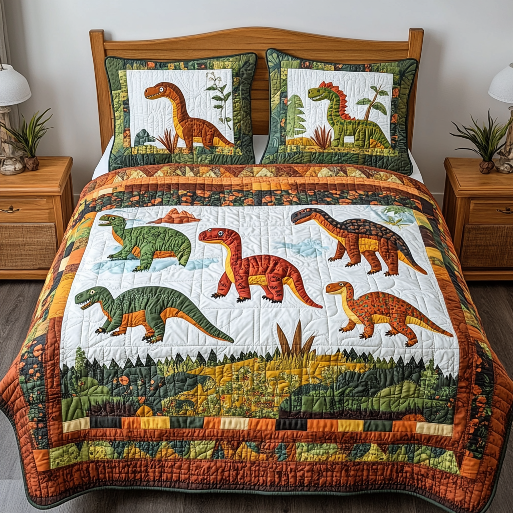 Dinosaur DAI281124147 Quilt Bedding Set