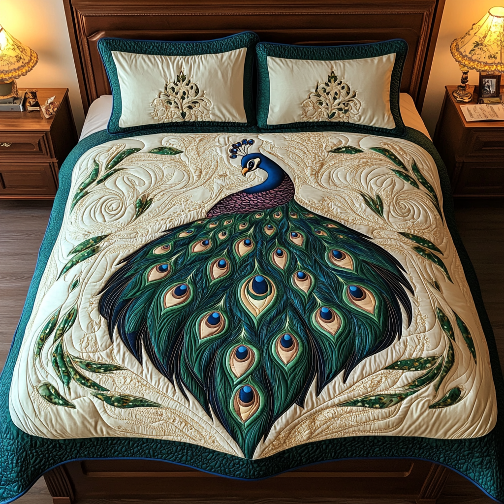 Peacock DAI190225110 Quilt Bedding Set