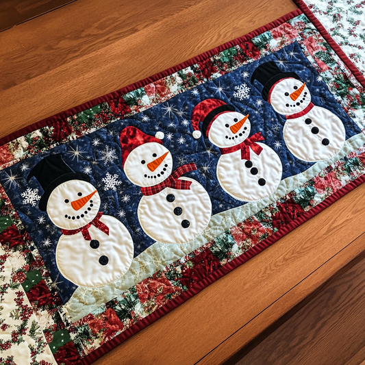 Christmas Snowman TAI040924362 Quilted Table Runner