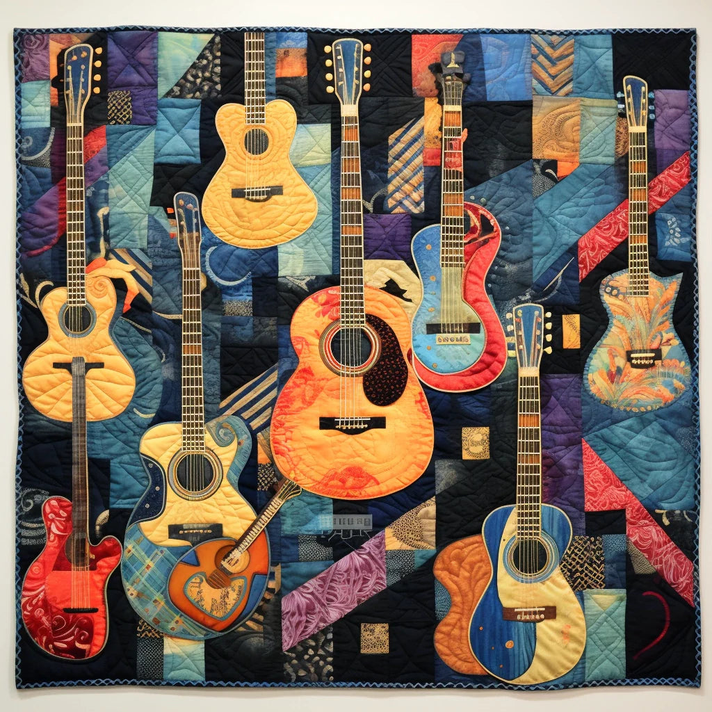 Guitar TAI14112331 Quilt Blanket