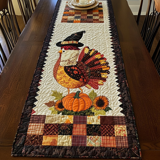 Autumn Turkey TAI041024332 Quilted Table Runner