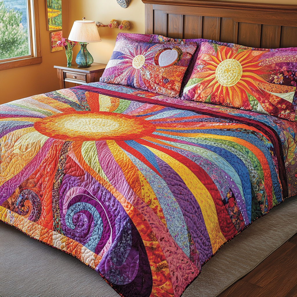 Hippie Sun TAI181024106 Quilt Bedding Set