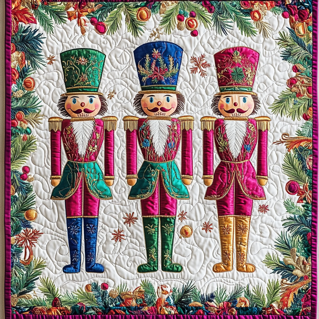 Christmas Nutcracker TAI101224552 Quilted Placemats