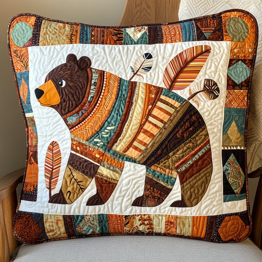 Native American Bear DAI301224161 Quilted Pillow Case