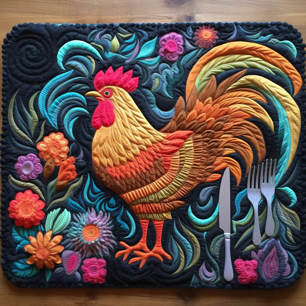 Chicken TAI261223174 Quilted Placemats