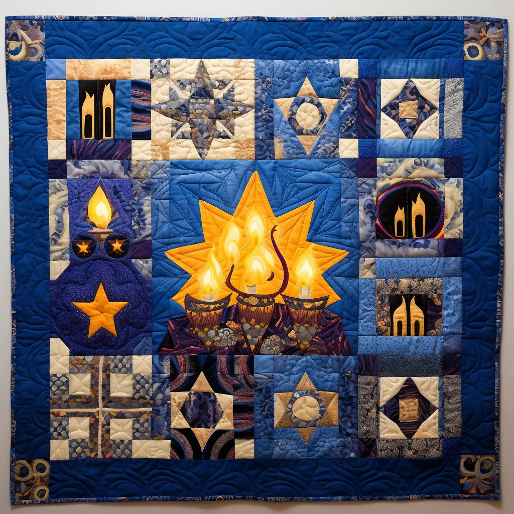 Jewish Hanukkah TAI28122383 Quilt Blanket