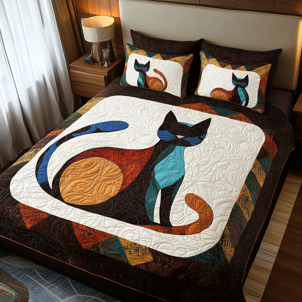 Cat DAI280824067 Quilt Bedding Set