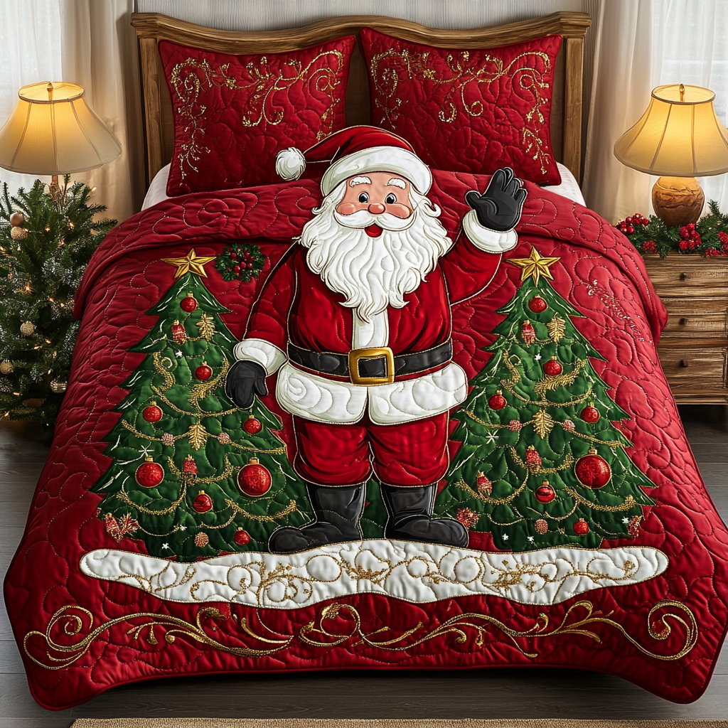 Christmas Santa TAI141124074 Quilt Bedding Set