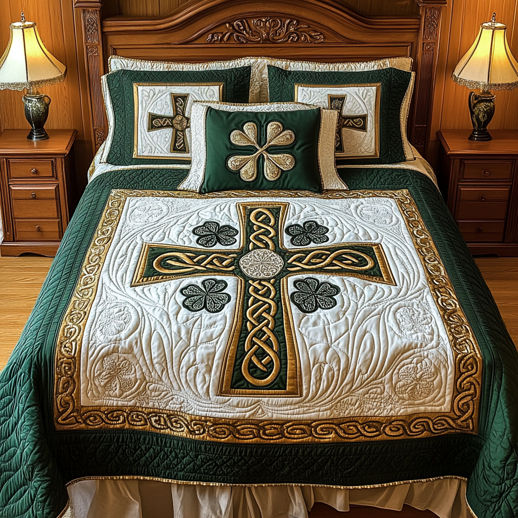 Celtic Cross DAI200125075 Quilt Bedding Set