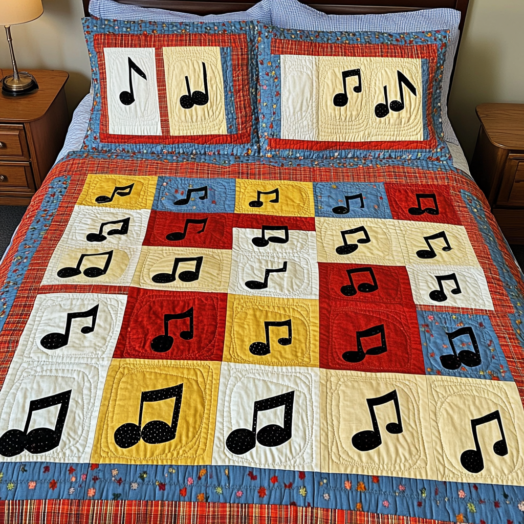 Music Note DAI110225167 Quilt Bedding Set