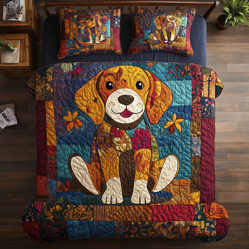 Beagle TAI181024134 Quilt Bedding Set