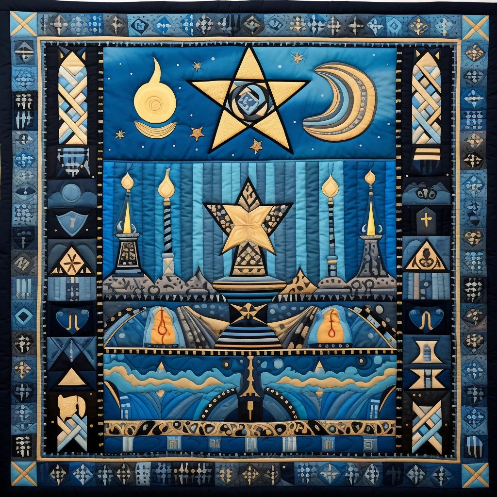 Jewish Hanukkah TAI28122375 Quilt Blanket