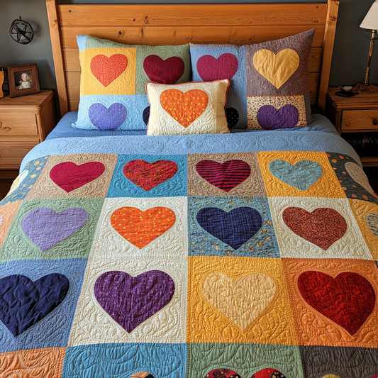 Heart DAI200125049 Quilt Bedding Set