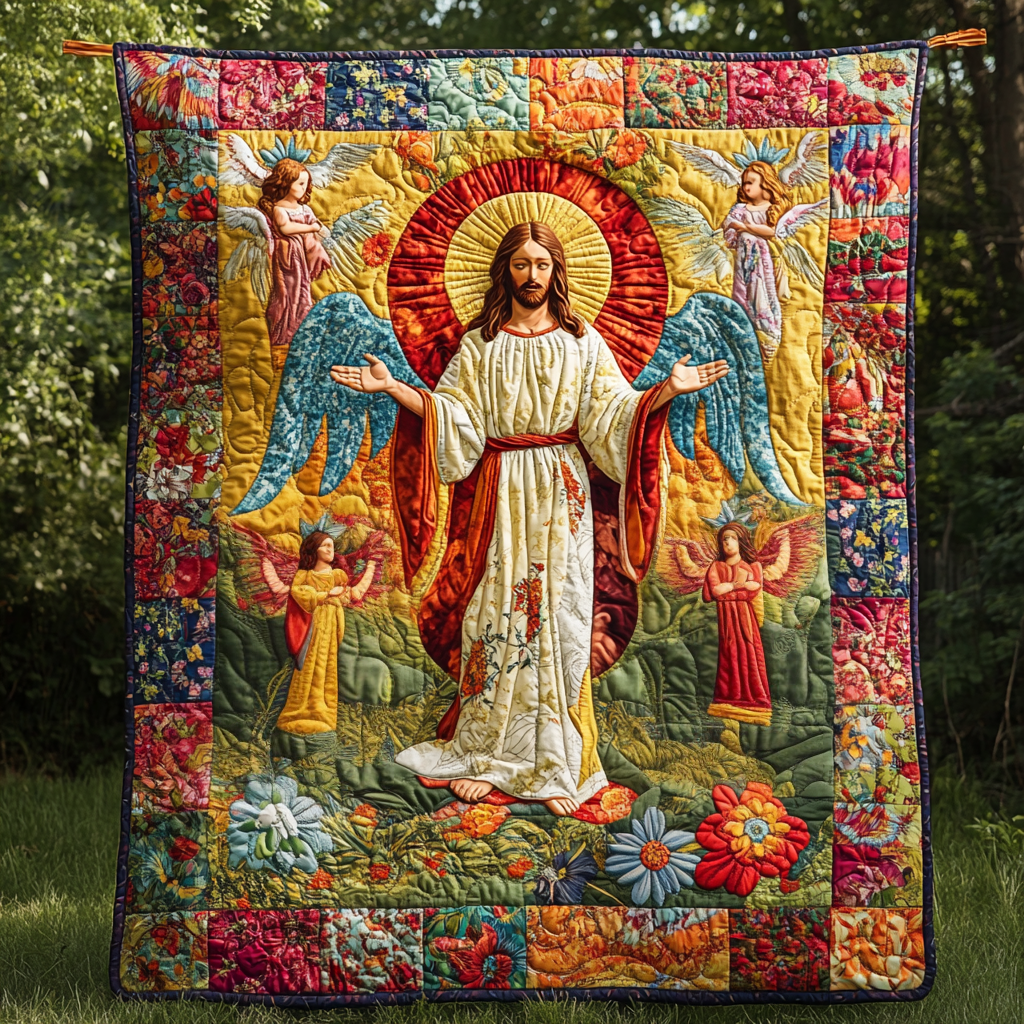 Jesus Christ DAI111124484 Quilt Blanket