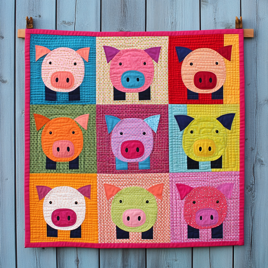 Pig DAI221024077 Quilt Blanket