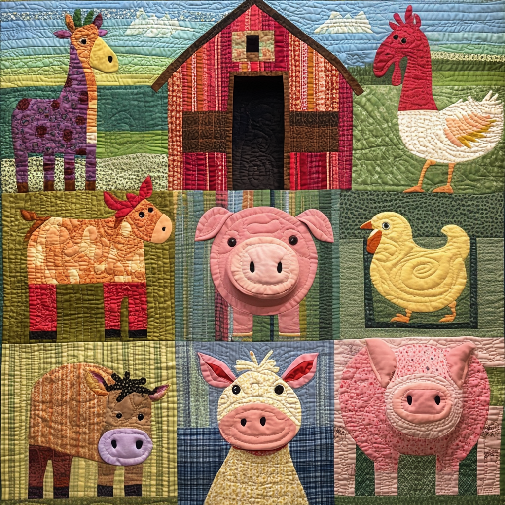 Farm Animal DAI221024109 Quilt Blanket