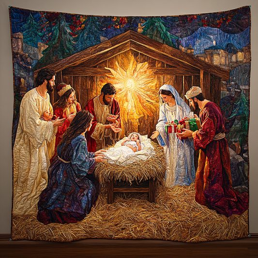 Nativity Scene TAI041024395 Quilt Blanket