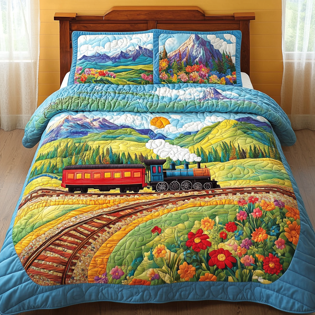 Train DAI110225179 Quilt Bedding Set