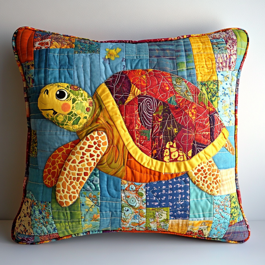 Turtle TAI130824184 Quilted Pillow Case