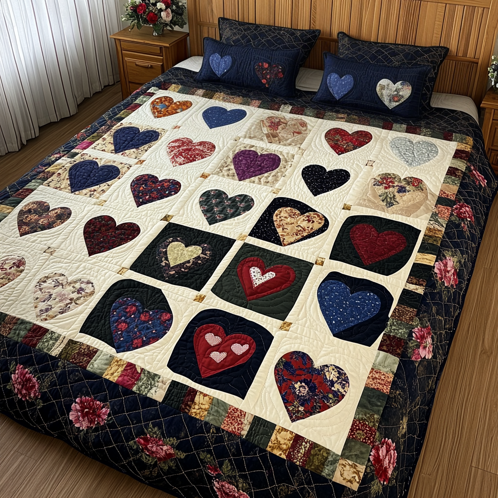 Heart DAI280824094 Quilt Bedding Set