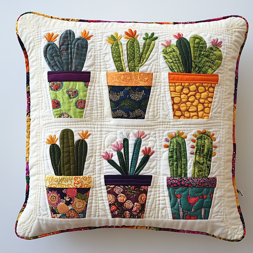 Cactus TAI130824165 Quilted Pillow Case