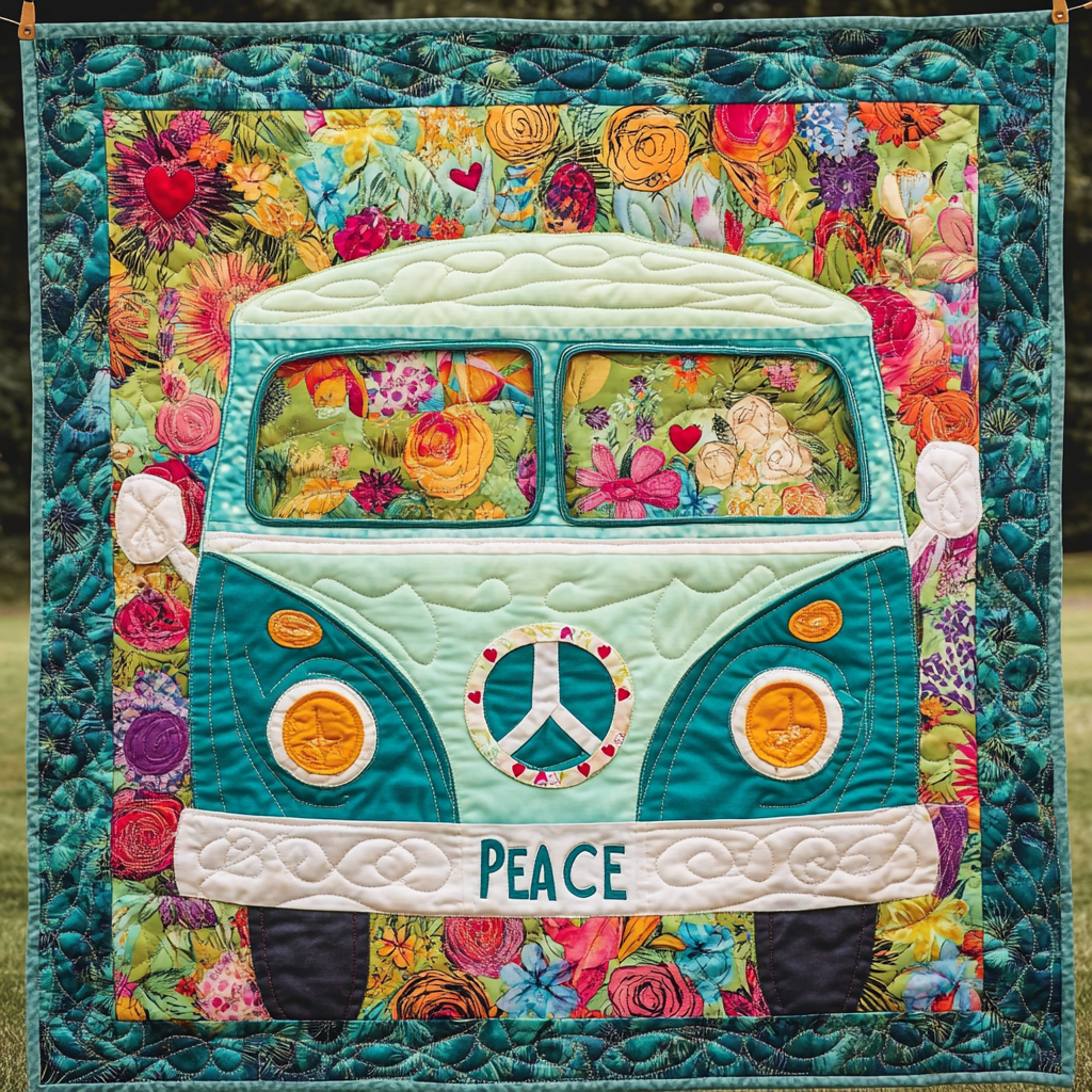 Camping Caravan DAI190225022 Quilt Blanket