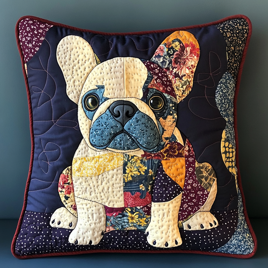 French Bulldog TAI181024549 Quilted Pillow Case