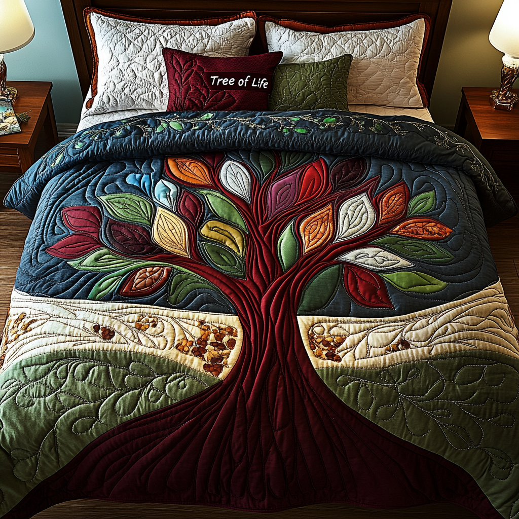 Tree Of Life TAI101224480 Quilt Bedding Set