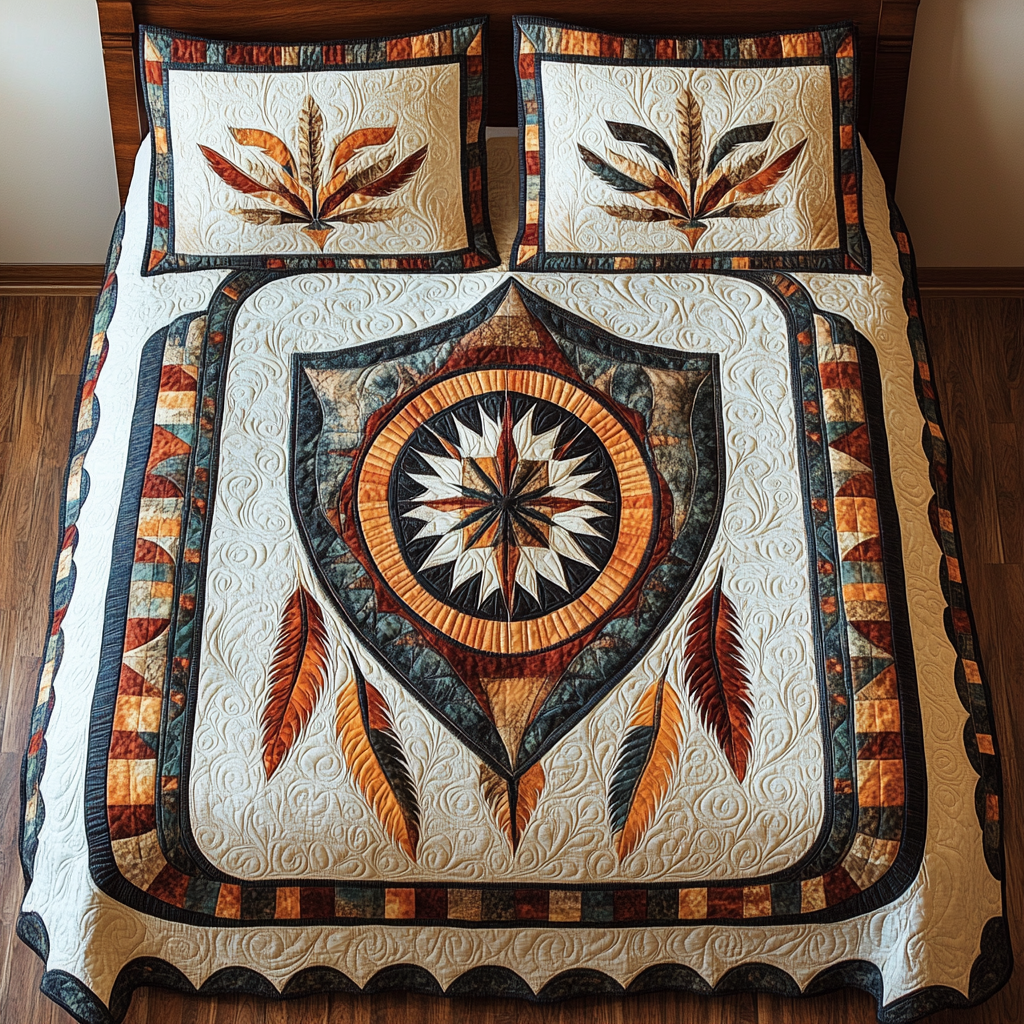 Native American Shield DAI171224176 Quilt Bedding Set